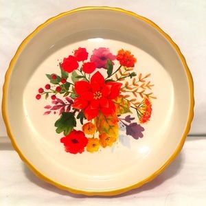 Pioneer Woman Winter Bouquet Pie or Baking Dish